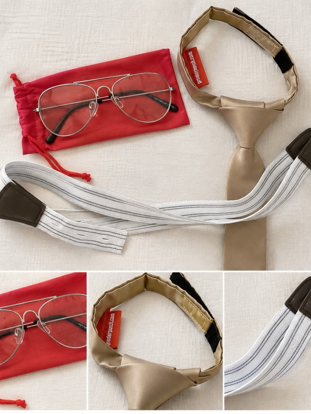 Baby Halloween Costume Suspenders, Glasses And Glasses